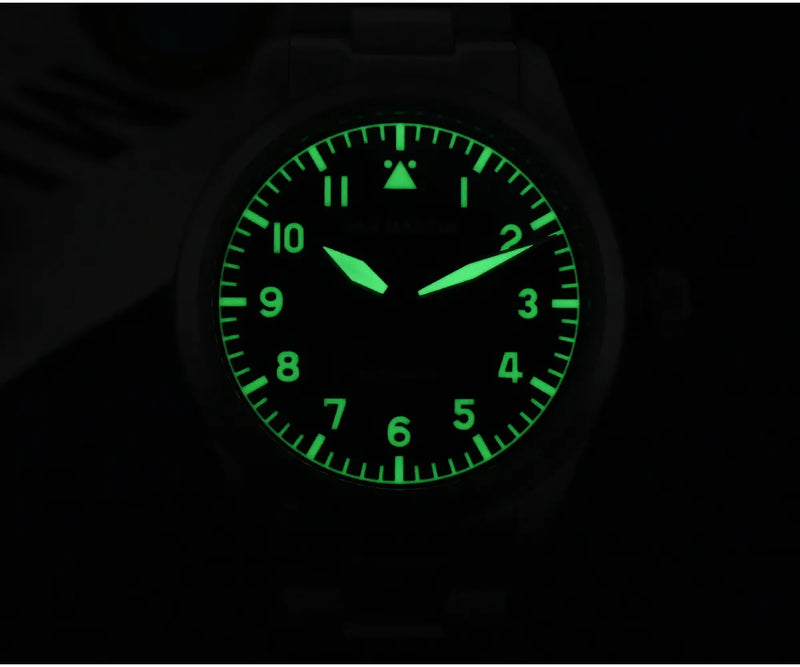 San Martin SN0030-G-A3 Men's Pilot Watch 39mm NH35 Automatic Sunray Dial Men's Watch