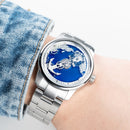 OBLVLO Creative Navigator Stainless Steel Mechanical Transparent Automatic Waterproof Watch For Men JM-SS-YLY JM-SAILING-YLYS