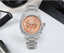 SAN MARTIN SN0026-G-C GMT Automatic Stainless Steel 40mm 10ATM Men Sports Watch