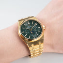OBLVLO Elegant 3 Sub-dial Sports Watches Stainless Steel Moonphase Automatic Mechanical Watch Luminous Waterproof Watch TM-MUT-GQGS