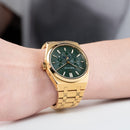 OBLVLO Elegant 3 Sub-dial Sports Watches Stainless Steel Moonphase Automatic Mechanical Watch Luminous Waterproof Watch TM-MUT-GQGS