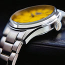 CITIZEN C7 NH8391-51Z Mechanical Automatic Yellow Dial Stainless Steel Men Watch