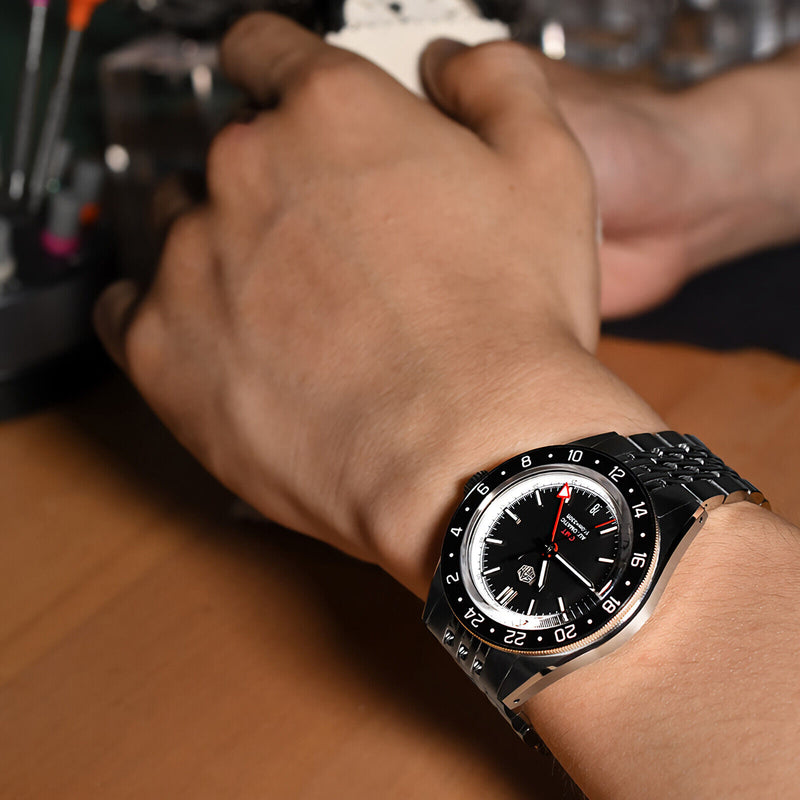 SAN MARTIN SN0116-G GMT 機械錶
