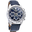Seiko SPIRIT SBTR019 Blue Dial Chronograph Stainless Steel Men's Quartz Watch