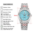 SAN MARTIN SN058-G-X Classic Automatic Stainless Steel 36.5mm 10ATM Dress Watch