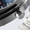 SAN MARTIN SN0026-G-C GMT Automatic Stainless Steel 40mm 10ATM Men Sports Watch