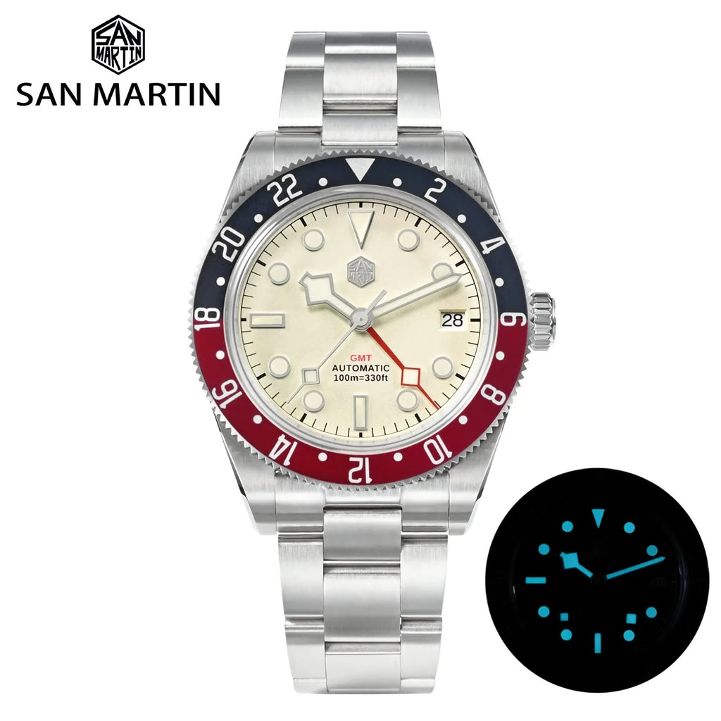 SAN MARTIN SN0109-G GMT NH34 機械錶– JetsoStore