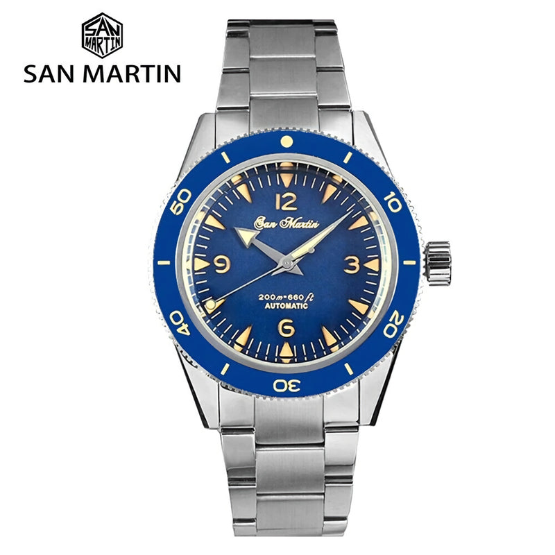 SAN MARTIN SN051-G Seamaster Sandwich Dial 機械錶
