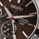 Seiko Presage Keshizumi Sharp Edged SPB275J1 Automatic GMT Brown Dial Men Watch