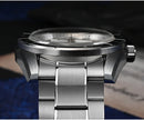 SAN MARTIN SN0130-G GMT Automatic Mother Of Pear Dial Stainless Steel 42mm Watch