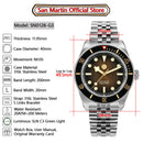 SAN MARTIN SN0128-G3 NH35 Automatic 3D Waffle Dial 40mm 20ATM Men's Diver Watch