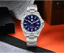 SAN MARTIN SN0129-G-B GMT Automatic Gemstone Dial Date Display 39mm 10ATM Watch