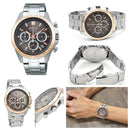 Seiko SPIRIT SBTR011 藍面不鏽鋼圈| SBTR024 白面金圈|SBTR026 棕面玫瑰金圈|SBTR027 灰面黑圈 石英錶 不鏽鋼 Chronograph 計時碼錶