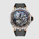 Oblvlo LM Series Rose Gold Luxury Automatic Skeleton Watch For Men LM-RBRB