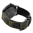 GUCCI古馳Gucci YA1264019 Ghost G-Timeless 38MM Black Rubber Watch 中性手錶