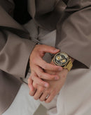 TACS ATL BoxSet 復古黑金雙鏡頭自動錶 Automatic Twin Lens Retro Gold TS-2002BZ 金色鋼帶