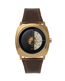TACS Music Player Pyrite Gold Automatic 復古唱片機 機械錶 TS2101C