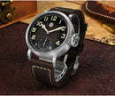 San Martin SN0095-G-DB Vintage 44.5mm Pilot ST3621 Manual Mechanical Men Watch Simple Military Style Sapphire Glass Waterproof 10Bar C3 lume