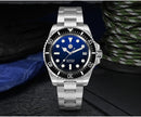 SAN MARTIN SN0111-G-A Automatic Enamel Black Dial 40mm 30ATM Men's Diver Watch