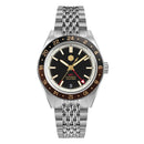 SAN MARTIN SN0116-G V4 GMT Automatic Date Dis Stainless Steel 39.5mm 10ATM Watch
