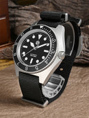 SAN MARTIN SN0123-G-B1/SN0123-G-B3 Automatic Beige Dial Sapphire Nylon Strap 40mm 200M Watch