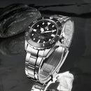 San Martin SN0154-G 40mm Luxury Men Diver Watch Enamel Wave Dial ST2130 Classic Automatic Mechanical Watches Lume Waterproof 300m