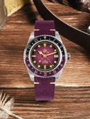 San Martin 2025 Retro SN0134-G NH34 GMT Sandwich Dial 40mm 藍寶石 Men's Watches