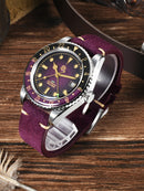 San Martin 2025 Retro SN0134-G NH34 GMT Sandwich Dial 40mm 藍寶石 Men's Watches