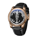 OBLVLO Creative Navigator Stainless Steel Mechanical Transparent Automatic Waterproof Watch For Men JM-SS-PBB JM-SAILING-PBBL