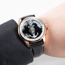 OBLVLO Creative Navigator Stainless Steel Mechanical Transparent Automatic Waterproof Watch For Men JM-SS-PBB JM-SAILING-PBBL