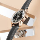 OBLVLO Creative Navigator Stainless Steel Mechanical Transparent Automatic Waterproof Watch For Men JM-SS-PBB JM-SAILING-PBBL