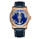 OBLVLO Creative Navigator Stainless Steel Mechanical Transparent Automatic Waterproof Watch For Men JM-SS-PLL JM-COL1003SAILING-PLLL