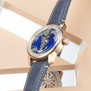 OBLVLO Creative Navigator Stainless Steel Mechanical Transparent Automatic Waterproof Watch For Men JM-SS-PLL JM-COL1003SAILING-PLLL