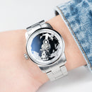 OBLVLO Creative Navigator Stainless Steel Mechanical Transparent Automatic Waterproof Watch For Men JM-SS-YBY JM-SAILING-YBYS