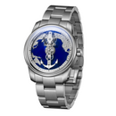 OBLVLO Creative Navigator Stainless Steel Mechanical Transparent Automatic Waterproof Watch For Men JM-SS-YLY JM-SAILING-YLYS