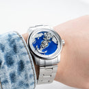 OBLVLO Creative Navigator Stainless Steel Mechanical Transparent Automatic Waterproof Watch For Men JM-SS-YLY JM-SAILING-YLYS