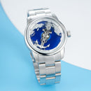 OBLVLO Creative Navigator Stainless Steel Mechanical Transparent Automatic Waterproof Watch For Men JM-SS-YLY JM-SAILING-YLYS