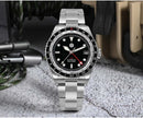 SAN MARTIN SN0112-G GMT NH34 Automatic Stainless Steel 38mm 20ATM Diver's Watch