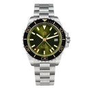 SAN MARTIN SN0136-G GMT Automatic Enamel Dial Stainless Steel 39mm Diver Watch