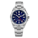 SAN MARTIN SN0129-G-B GMT Automatic Gemstone Dial Date Display 39mm 10ATM Watch