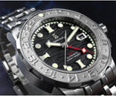 JIANGHUN Watch Deep Challenger JH0202G GMT 自動機械錶 42mm 藍寶石 黑色波浪紋 300M