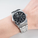 OBLVLO Elegant 3 Sub-dial Sports Watches Stainless Steel Moonphase Automatic Mechanical Watch Luminous Waterproof Watch TM-MUT-YBYS