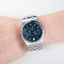 OBLVLO Elegant 3 Sub-dial Sports Watches Stainless Steel Moonphase Automatic Mechanical Watch Luminous Waterproof Watch TM-MUT-YLYS