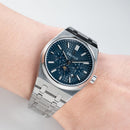 OBLVLO Elegant 3 Sub-dial Sports Watches Stainless Steel Moonphase Automatic Mechanical Watch Luminous Waterproof Watch TM-MUT-YLYS