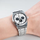 OBLVLO Elegant 3 Sub-dial Sports Watches Stainless Steel Moonphase Automatic Mechanical Watch Luminous Waterproof Watch TM-MUT-YWYS