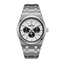 OBLVLO Elegant 3 Sub-dial Sports Watches Stainless Steel Moonphase Automatic Mechanical Watch Luminous Waterproof Watch TM-MUT-YWYS