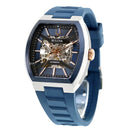 Bulova Maquina 98A318 Automatic Blue Skeleton Dial Stainless Steel Men's Watch