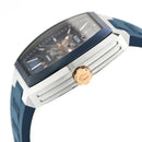 Bulova Maquina 98A318 Automatic Blue Skeleton Dial Stainless Steel Men's Watch