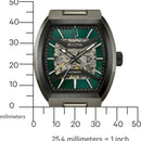 Bulova Maquina 98A321 Automatic Green Skeleton Dial Stainless Steel Men's Watch