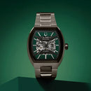 Bulova Maquina 98A321 Automatic Green Skeleton Dial Stainless Steel Men's Watch